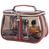 Siomlana Transparent PVC Makeup Pouch, Toiletry Pouch, Large Capacity, Waterproof,