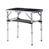 Portable Folding Aluminum Outdoor Table 2ft Adjustable Height With Carry