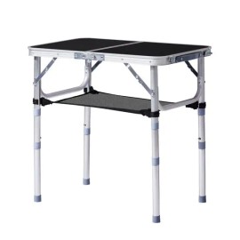 Portable Folding Aluminum Outdoor Table 2ft Adjustable Height With Carry Handle For Patio Garden Usedefault: default title