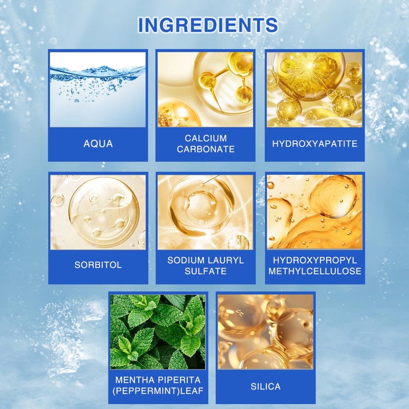 Leogony 2 PCS Hydroxyapatite Toothpaste 7.5% for Sensitive, Prevent Tooth