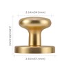 dairazan 2 Pack Rotating Dummy Door Knobs – Brushed Brass