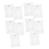 NUOBESTY 10pcs 2025 Frosted Calendar Bezel Weekly Planner Refill 2025