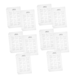 NUOBESTY 10pcs 2025 Frosted Calendar Bezel Weekly Planner Refill 2025 Calendar Planner Refills A5 Binder Planner Inserts Monthly Planner Binder Insert Notebook Paper Dividers Pp Transparent