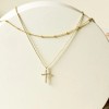 Luxury Hypoallergenic 18K Gold Plated Stainless Steel Double-Layer Micro Inlaid