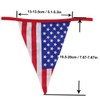 KOMBIUDA 12-pennant American Flag Banner Party Theme Decorative Triangle Bunting
