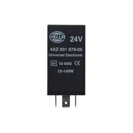 HELLA 4AZ 001 879-051 Flasher Unit - 24V - 3-pin connector - mounting - with holder