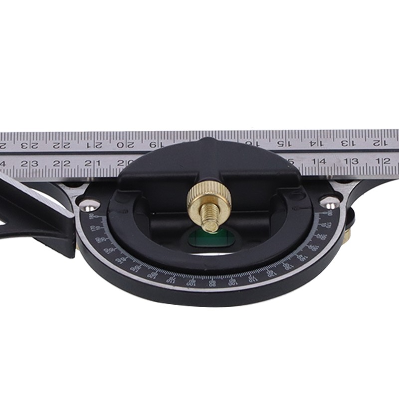 Combination Ruler Stainless Steel Caliper Protractor Angle Guage Woodworking Measure