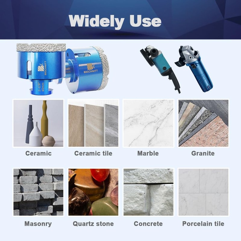 2 Inch Diamond Core Drill Bit for Porcelain Tile Ceramic