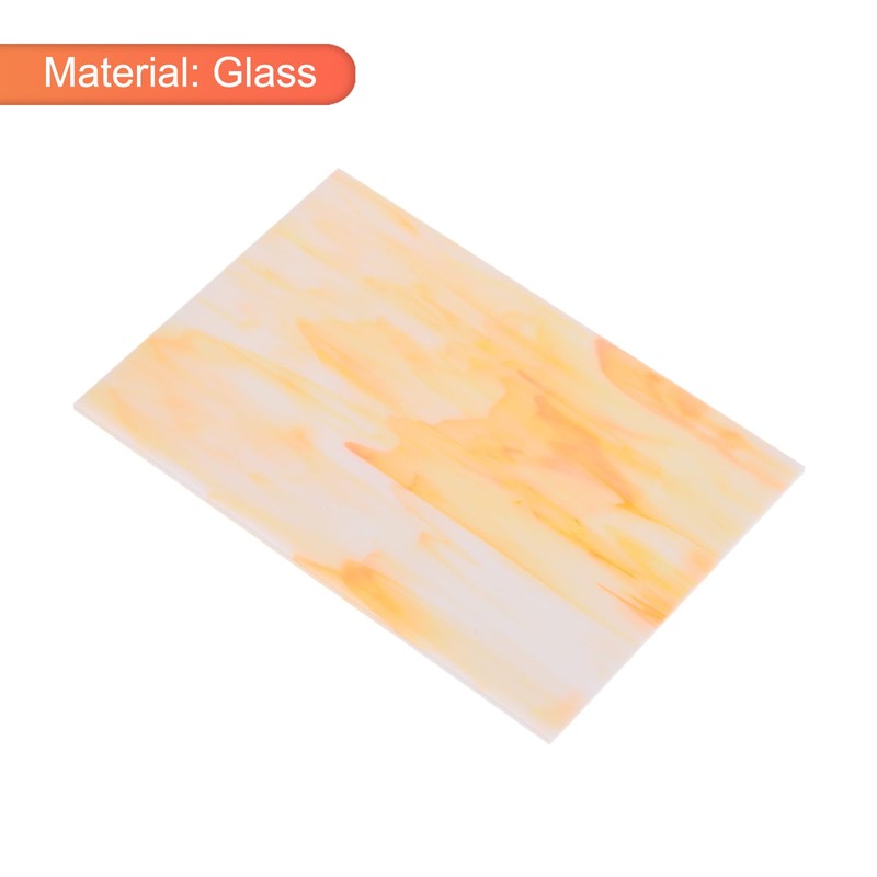 QUARKZMAN 2 Stück Stained Glass Sheet Mosaic Tile 7,9 Zoll