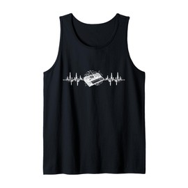 Synth-pop New-Wave-Music Dark-Wave Heartbeat Synthesizer Tank Top