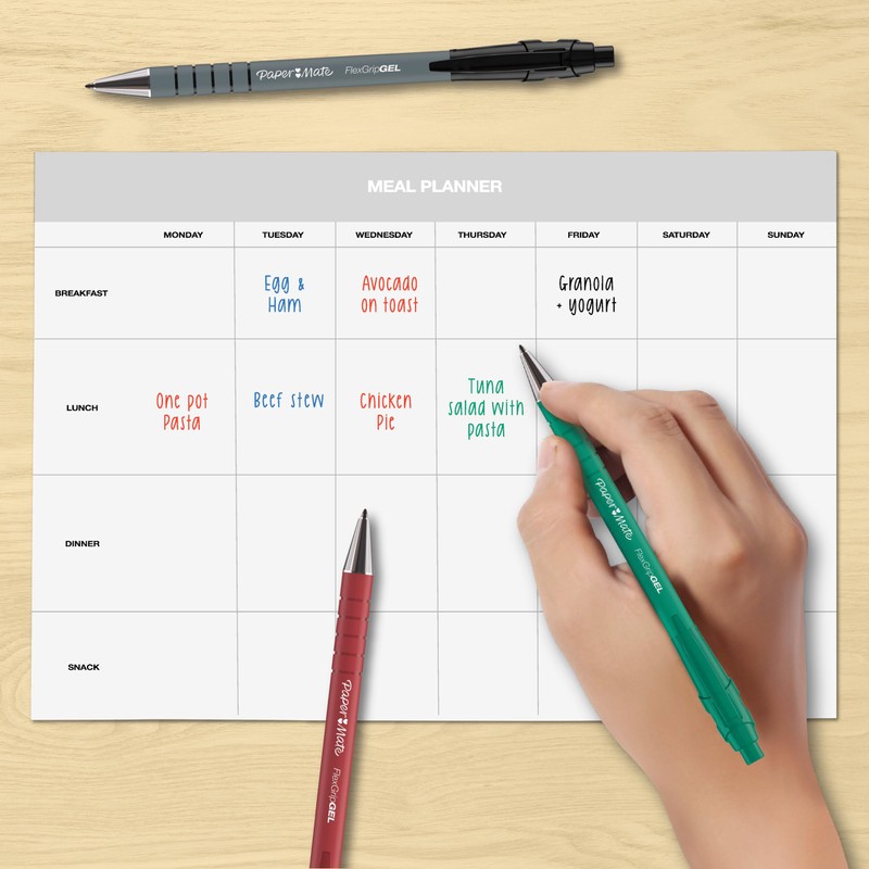 Paper Mate FlexGrip Gel Retractable Pens | Medium Point 0.7mm