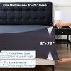 MUXHOMO Waterproof Full Mattress Protector, Breathable & Noiseless Mattress Cover
