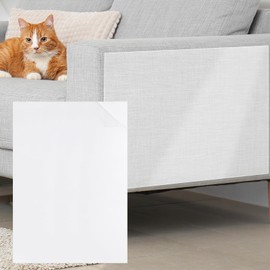 sourcing map Anti Scratch Furniture Protector, 14 Sheets 17" x 12" Single-Sided Sticky Couch Protector from Cat Claws, Clear Protectors from Cats Scratching for Sofa Corners, Walls, Doors