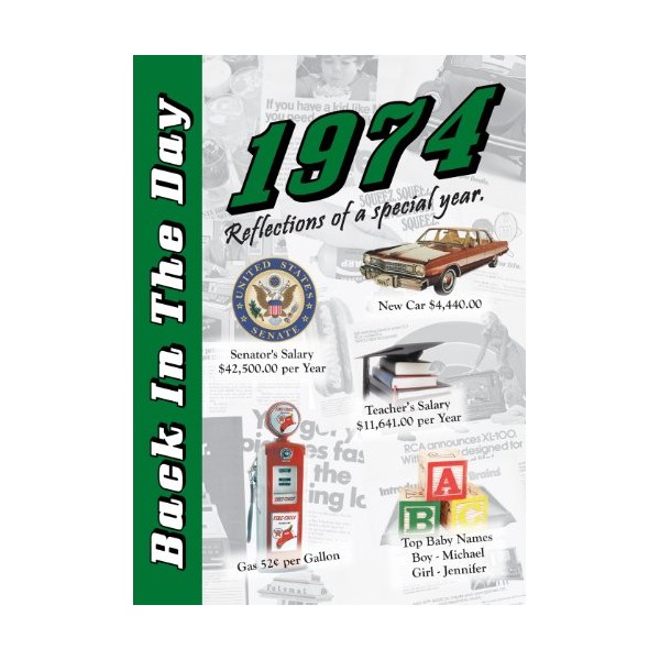 1974 Back In The Day - 24-page Greeting Card /