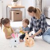 Electric Rabbit Plush Toy Battery Operated Stuffed Bunny Jumping Wiggle