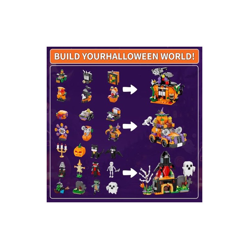 Calendario de Adviento Halloween 2026 set de bloques de 24