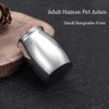 NA Small Keepsake Urns Stainless Steel Mini Waterproof Memorial Cremation