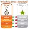 UPDATED Safety Reflector Pendants. Reflectors For Kids. Zip Zipper Pull.