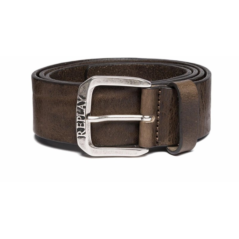 Replay Men's Belt (Am2515.000.a3077) - Brown (Faded Grey Mud 035),