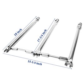 Utheer Grill Replacement Parts for Weber Spirit and Spirit II 300 Series, 15.3" Flavorizer Bars, 18" Grill Burner and Ignitor Kit for Weber Spirit E310, E320, S310 with Front Control, 7636, 69787