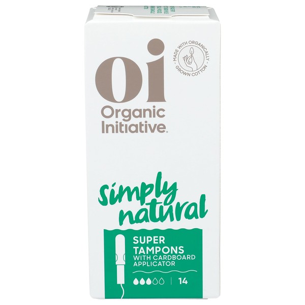 Organic Initiative Organic Super Tampons, 14 CT