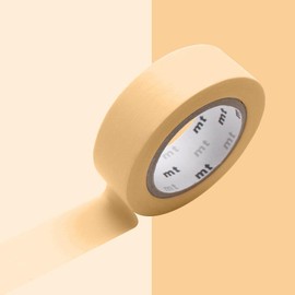 Masking Tape (MT) 1.5 cm plain pastel orange