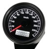 Rise Corporation LED Speedometer, Black Body/Black Panel, Electric, 240km/h 240km/h