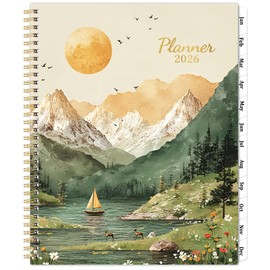 2026 Planner - 2026 Planner Weekly and Monthly, January 2026 - December 2026, 8.5''x11'', Weekly Monthly Planners with Printed Tabs, Inner Pocket