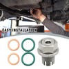 EATAKWARD Oil Drain Plug, Oversize Piggyback Drain Plug (M14.1-1.5x15mm), Stainless