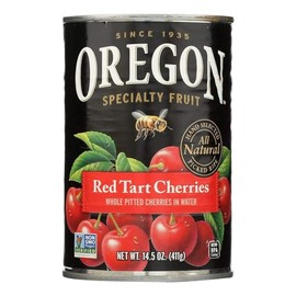 Oregon Whole Pitted Red Tart Cherries in Water 14.5 oz. (Pack of 6)