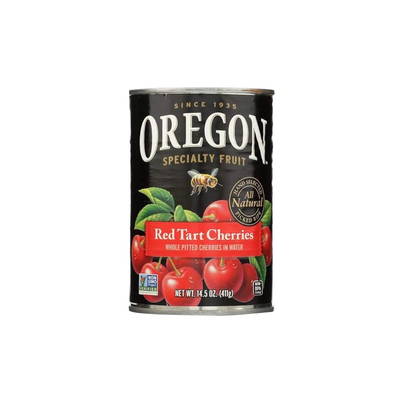 Oregon Whole Pitted Red Tart Cherries in Water 14.5 oz.