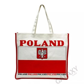Unbranded Poland Flag Tote Bag / Poland Flag / Poland Country Flag Canvas Bag