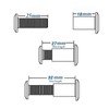 Anmas Home 20pcs M6 Furniture Joint Connector Bolt & Cap