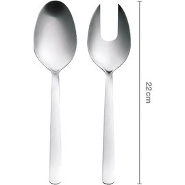 Fiskars Salad Servers Set of 2 Quality Steel Silver/Matte Functional Form 1002960