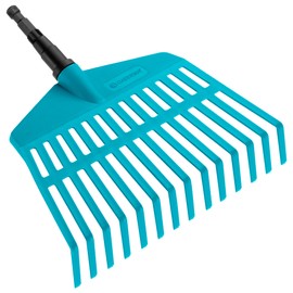 GARDENA combisystem plastic Broom: The light and handy rake for small garden areas, high-quality plastic prongs, width 27 cm, suitable for all cs-stalks (3105-20)
