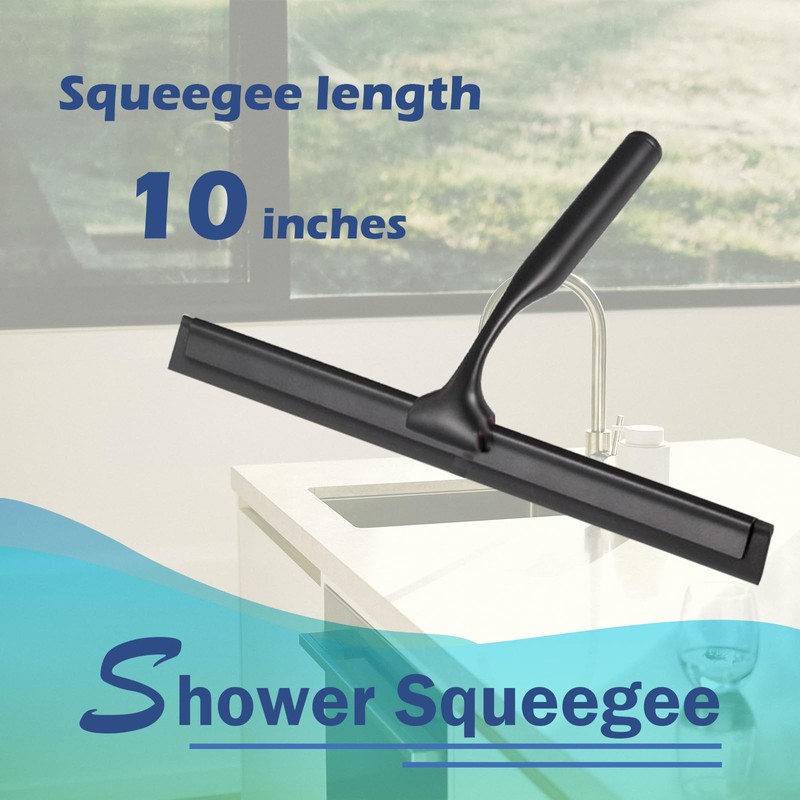 Qiliwiki Shower Squeegee - Window Squeegee Efficient Cleaning Tool, Easy