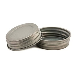 Olde Tyme Regular Mouth Canning Jar Unlined, Pewter (Pack of 2)