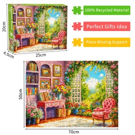Flowers Room Jigsaw Puzzles for Adults 1000 Jigsaws Blooming Vines 1000 Piece Jigsaw Puzzles for Adults