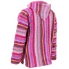 Siesta Mexican Baja Jerga Hoody - Pink Multi (X-Large)