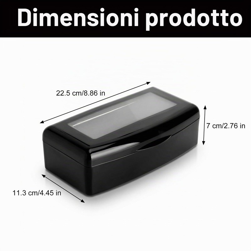 Sterilizzatore per strumenti per unghie, Vaschetta disinfettante con coperchio e