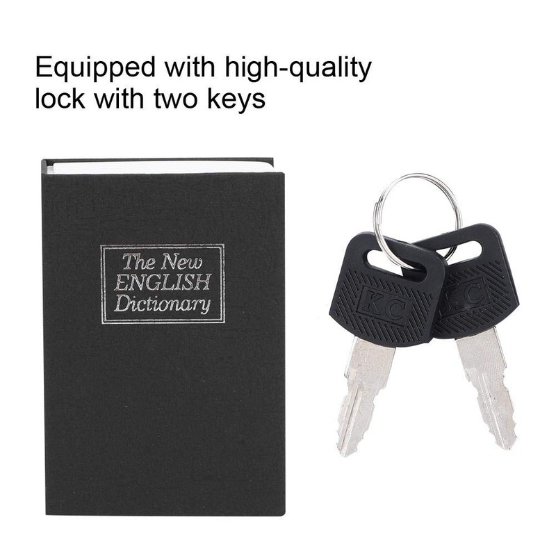 Fishlor Mini Safe Box, Metal Security Lock Box Money Cash