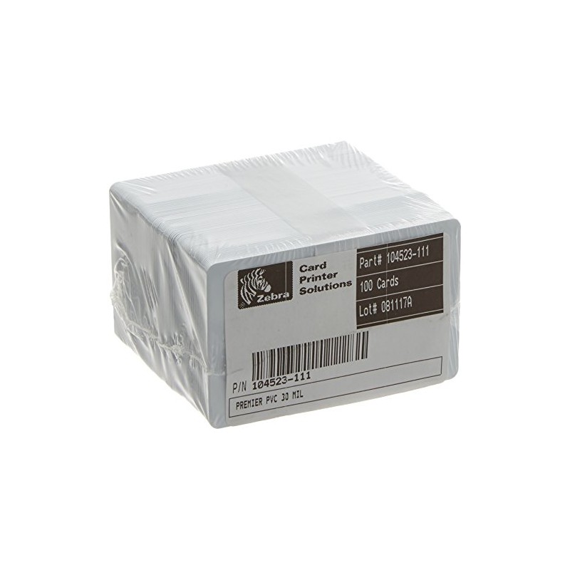Zebra Premier PVC Card 30 mil (5 x 100 packs)