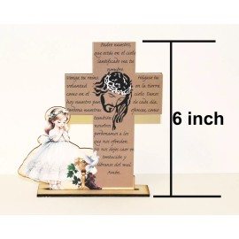 3pc Jesus JHS Cup Communion Cross Stand Baptism Centerpiece Party Favor Decor