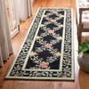 SAFAVIEH Chelsea Collection Runner Rug - 2'6" x 8', Black,