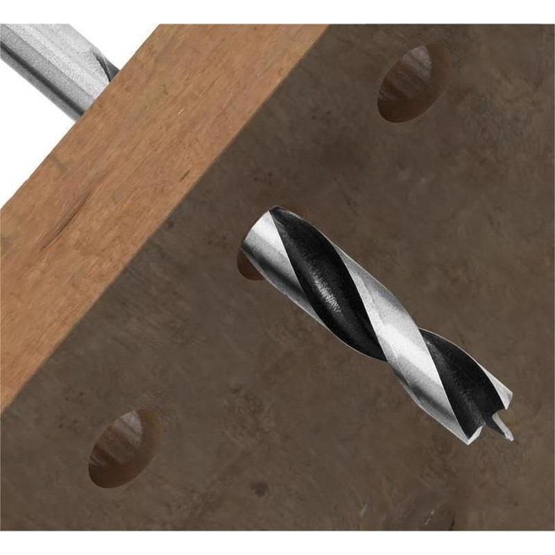 Meccion Wood Drill Bits 4mm 10Pcs Brad Point Auger Drill