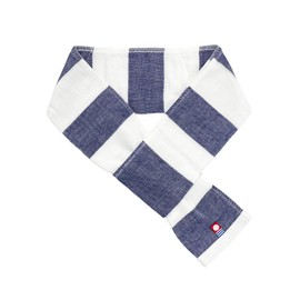 Milieu W6713-10 Imabari Towel (New Pattern Added) Neck Cooler, Pack of 2, navy/off white
