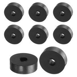 uxcell 8pcs Rubber Spacers 30mm OD, 8mm ID, 10mm Height Round Anti Vibration Spacer Rubber Bushing Grommets Thick Rubber Washers for Home Car Accessories