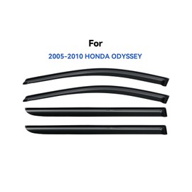 Window Visors Rain Guards for 2005 2006 2007 2008 2009 2010 Honda Odyssey, Out-Channel Window Vent Wind Deflectors Visors Shades for 05 06 07 08 09 10 Odyssey