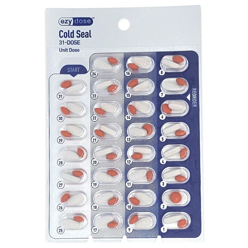 Memory Pac 6 Refill Cards for Monthly Cold Seal Blister