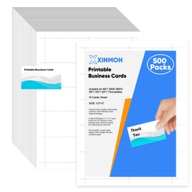 Thick Business Cards 500 Printable Business Card, 3.5" x 2" Business Card Paper Compatible with Laser & Inkjet Printer, Double-sided Printing, Heavyweight, Matte White Paper, (10 Cards/Sheet)